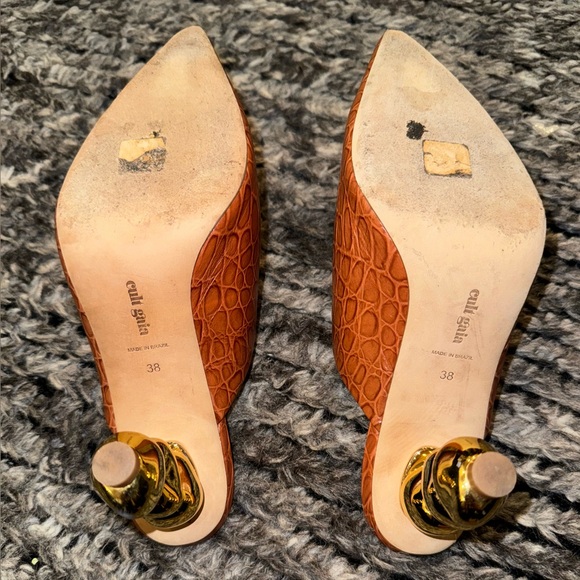 CULT GAIA Penolope Brown Leather Mule - Picture 4 of 5